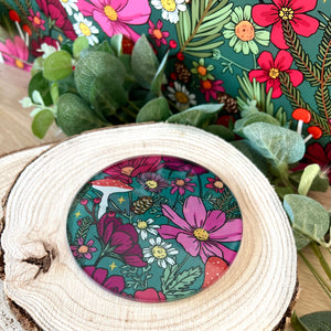 
            
                Load image into Gallery viewer, WOODLAND WILDFLOWER COASTER
            
        