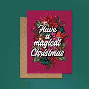 
            
                Load image into Gallery viewer, WOODLAND WILFLOWER MAGICAL CHRISTMAS GREETINGS CARD
            
        