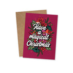 WOODLAND WILFLOWER MAGICAL CHRISTMAS GREETINGS CARD