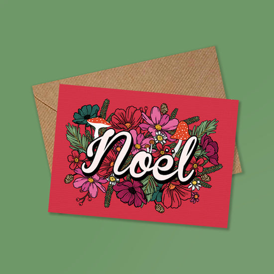 WOODLAND WILFLOWER NOEL GREETINGS CARD