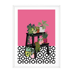 BOTANICAL STEP LADDER PINK