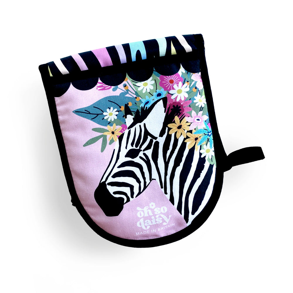 RAINBOW ZEBRA - DOUBLE OVEN GLOVE