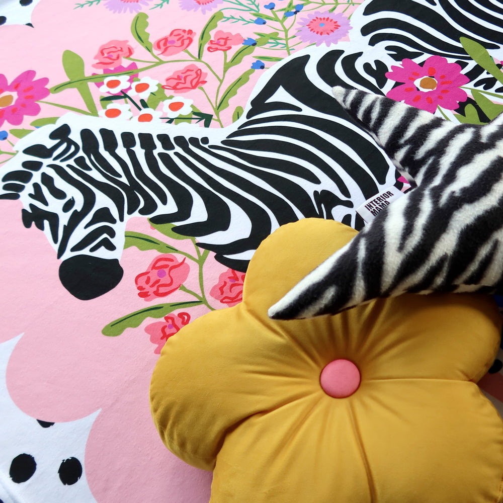 DALMATIAN MEADOW ZEBRA BLANKET