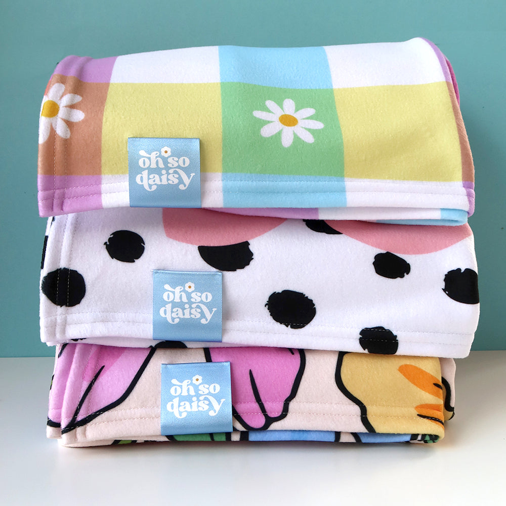 DAISY RAINBOW GINGHAM BLANKET