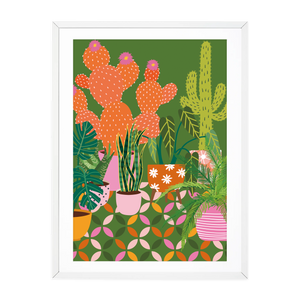 CACTUS COURTYARD - MID CENTURY