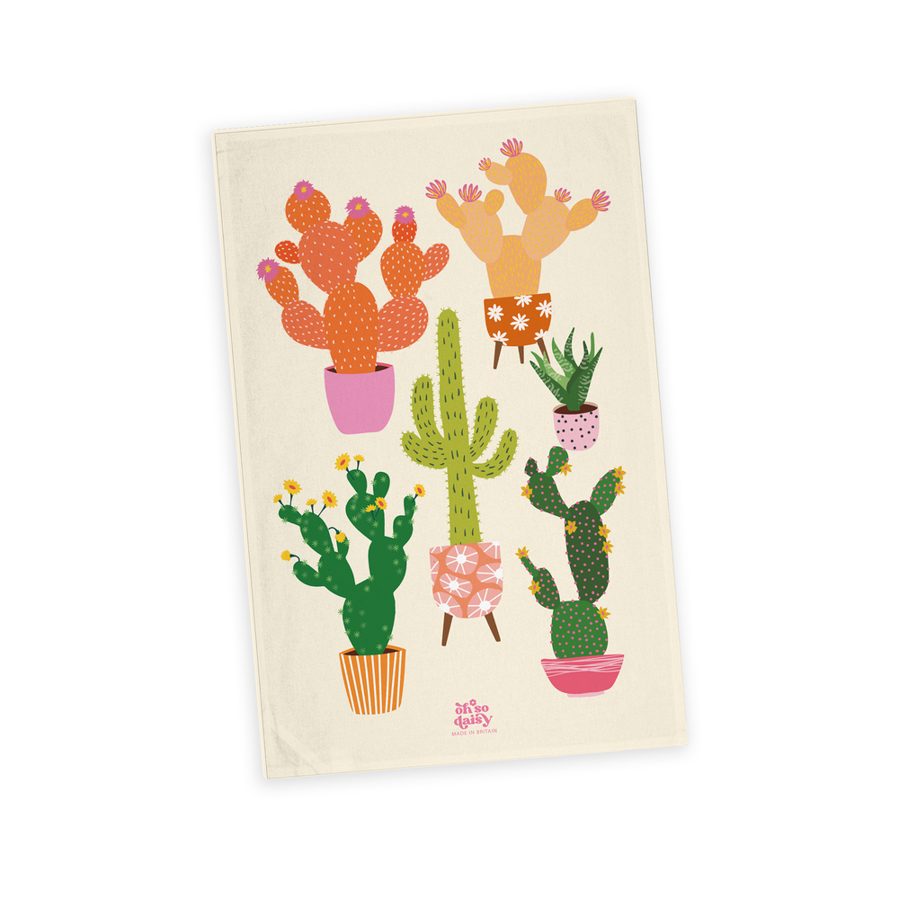 HEY CACTI - TEA TOWEL