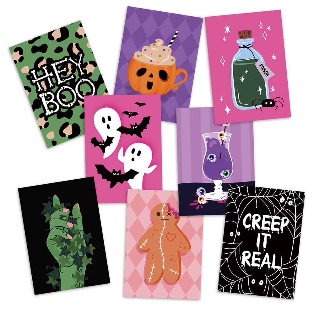 
            
                Load image into Gallery viewer, CREEP IT REAL - SET OF 8 MINI PRINTS
            
        
